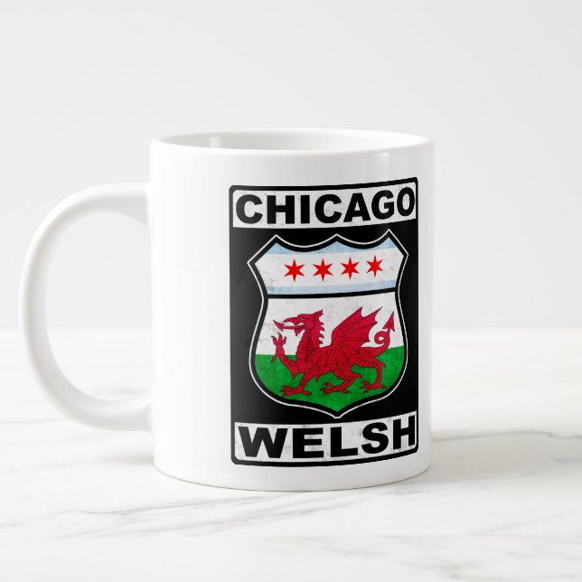 Chicago Welsh American Jumbo-Tasse (Links)