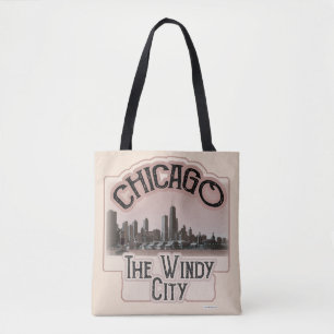 Chicago Windy City Design Epic Tourist Logo 