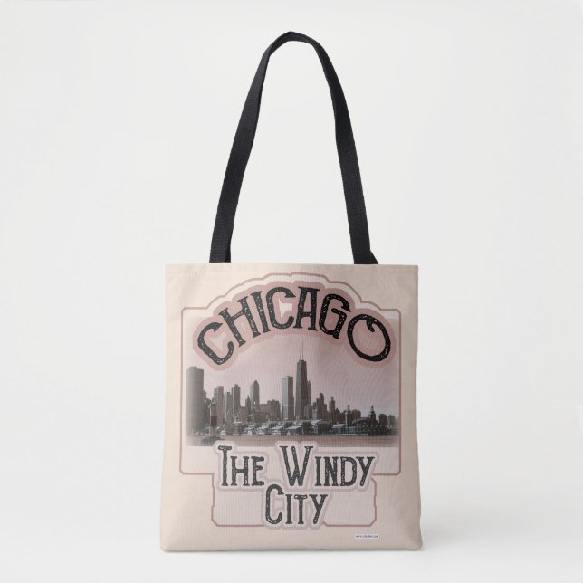 Chicago Windy City Design Epic Tourist Logo (Vorderseite)