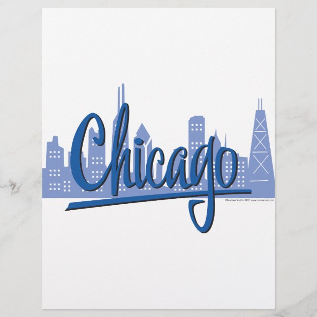 Chicago Windy City Skyline Flyer (Vorne)