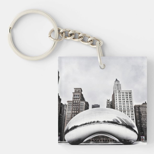 Chicago Winter Bean Schlüsselanhänger (Vorderseite)