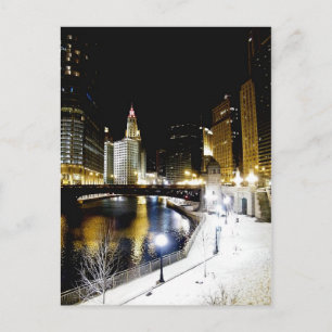 Chicago Winter Postcard Postkarte