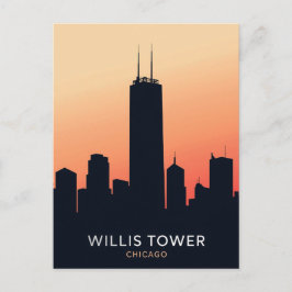 Chicago-Wolkenkratzer Postkarte