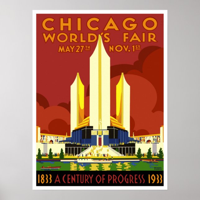 Chicago World's Fair 1933 Poster (Vorne)