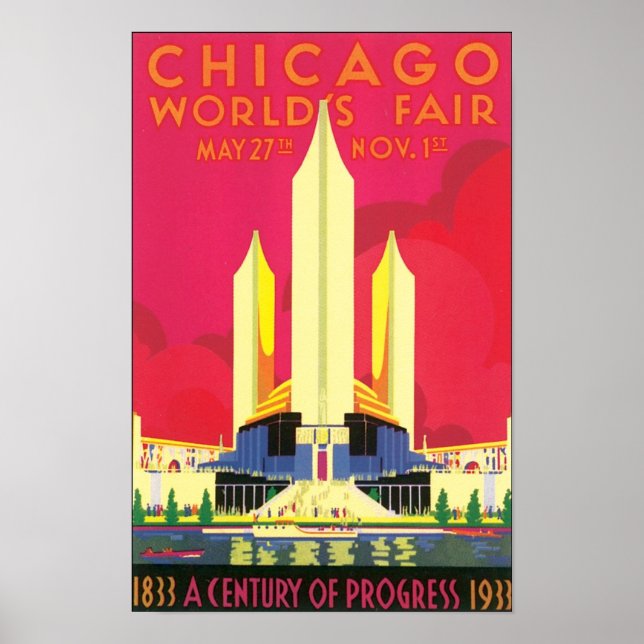 Chicago World's Fair, 1933 Poster (Vorne)