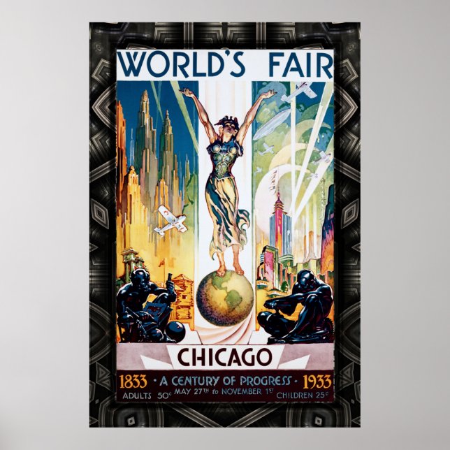 Chicago World's Fair 1933 Poster (Vorne)