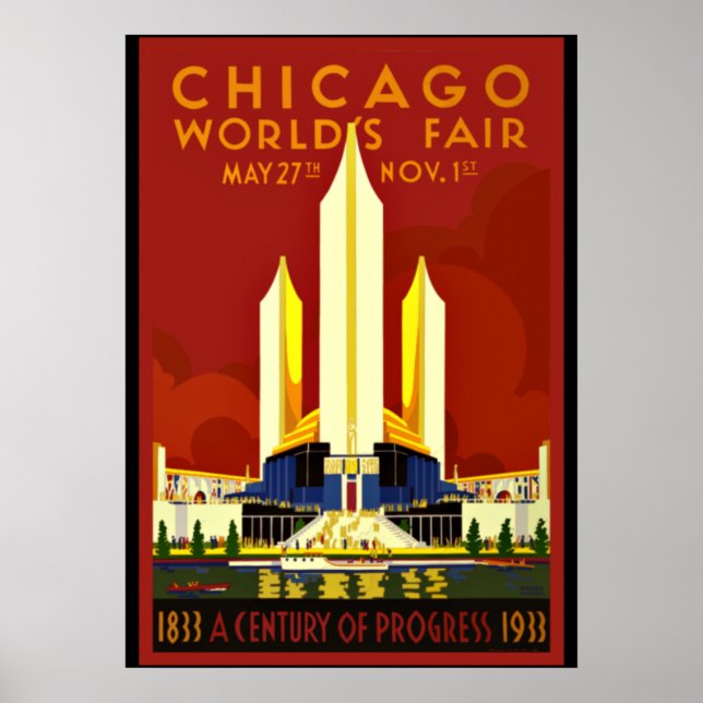 Chicago World's Fair, 1933 Poster (Vorne)