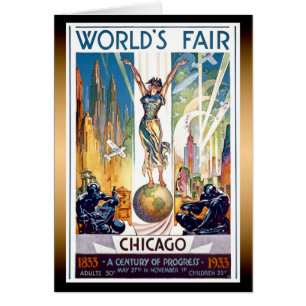 Chicago World's Fair 1933 - Vintag Retro Art Deco