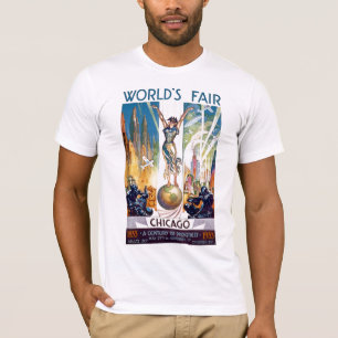 Chicago World's Fair 1933 - Vintag Retro Art Deco T-Shirt
