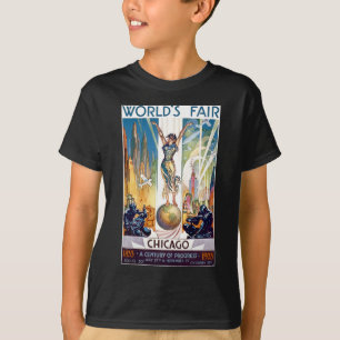 Chicago World's Fair 1933 - Vintage Retro Art Deco T-Shirt