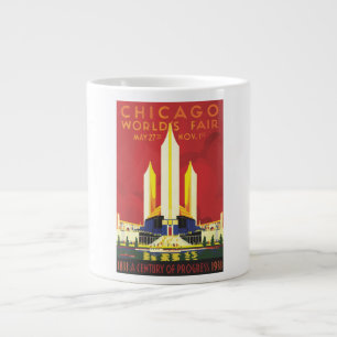 Chicago Worlds Fair Vintage Poster Jumbo-Tasse