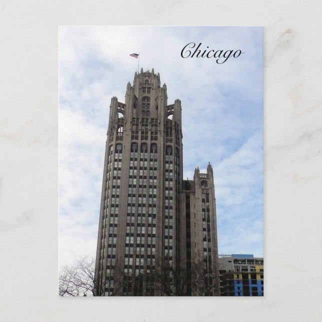 Chicago Wrigley Postkarte (Vorderseite)