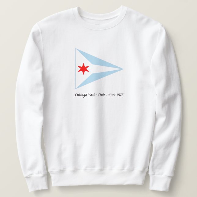 Chicago Yacht Club, seit 1875 Sweatshirt (Design vorne)