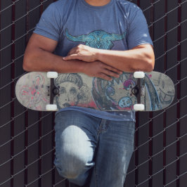 Chicago Zeichnend Graffiti Skateboard