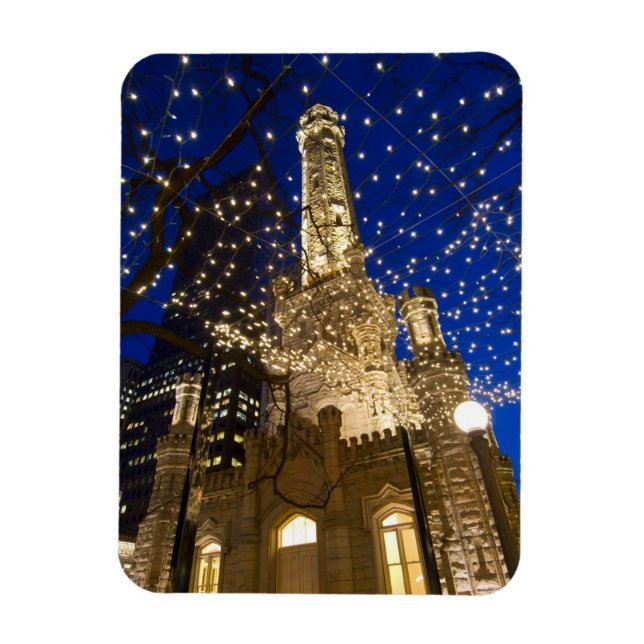 Chicago zu Christmastime Magnet (Vertikal)