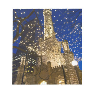Chicago zu Christmastime Notizblock
