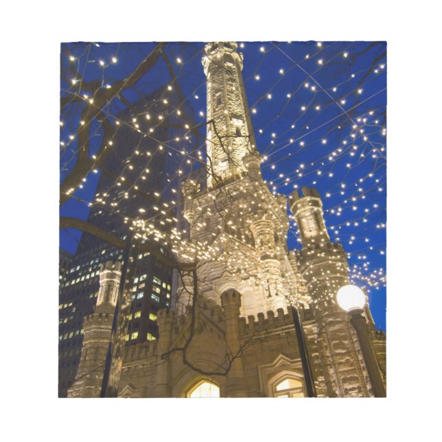 Chicago zu Christmastime Notizblock (Vorderseite)