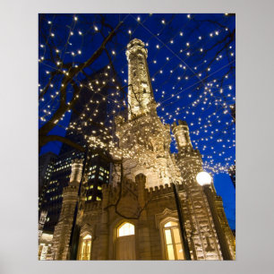 Chicago zu Christmastime Poster
