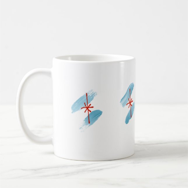 Chicagoer Fahnenmalerei Tasse (Links)