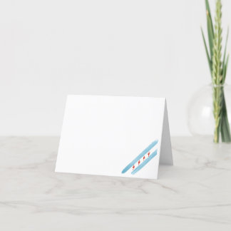 Chicagoer Flag-Karte Feiertagskarte