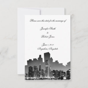 Chicagoer Hochzeit in Urlaubsort Save the Date