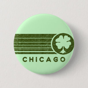 Chicagoer irischer Knopf Button