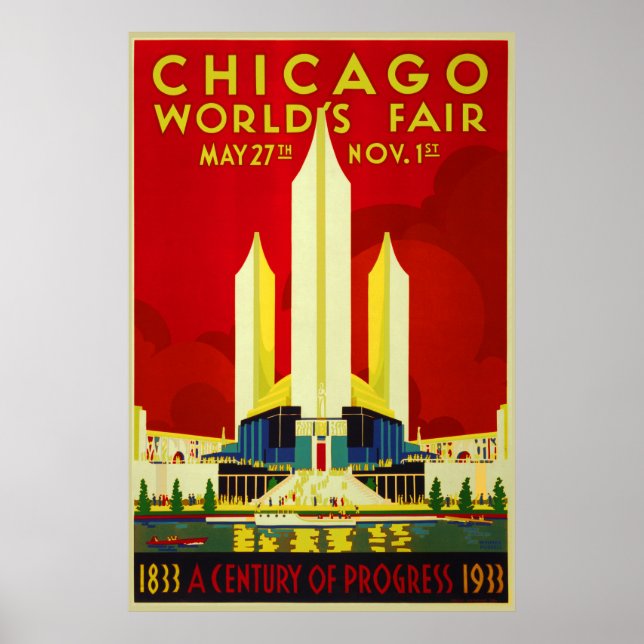 Chicagoer Messe - ein Jahrhundert Fortschritt-Expo Poster (Vorne)