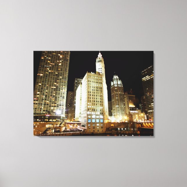 Chicagoer Sehenswürdigkeit Leinwanddruck (Vorderseite)