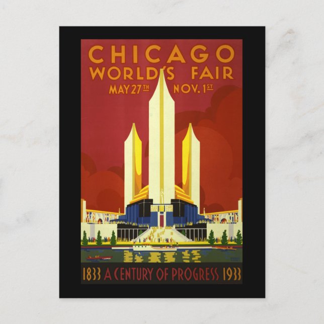 Chicagoer Weltmesse Postkarte (Vorderseite)