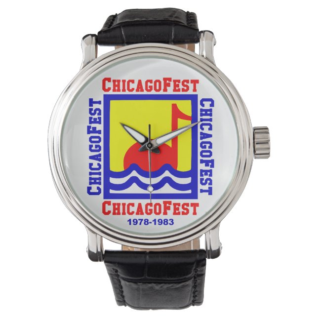 ChicagoFest, Chicago IL (1978-1983) Armbanduhr (Vorderseite)