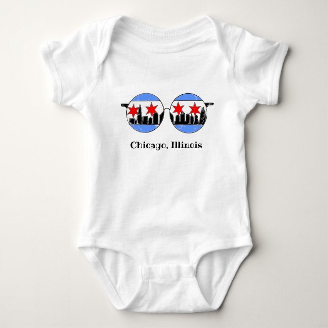 chicaGOggles Baby Jersey Strampler (Vorderseite)