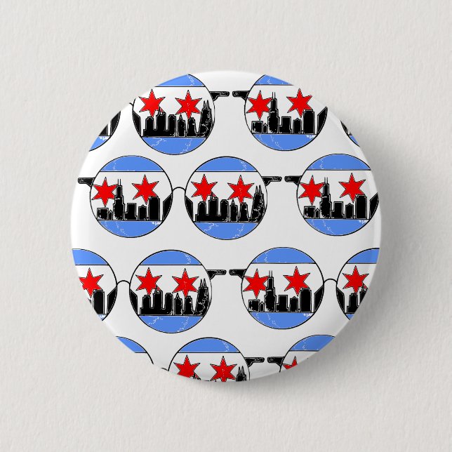 chicaGOggles Knopf Button (Vorderseite)