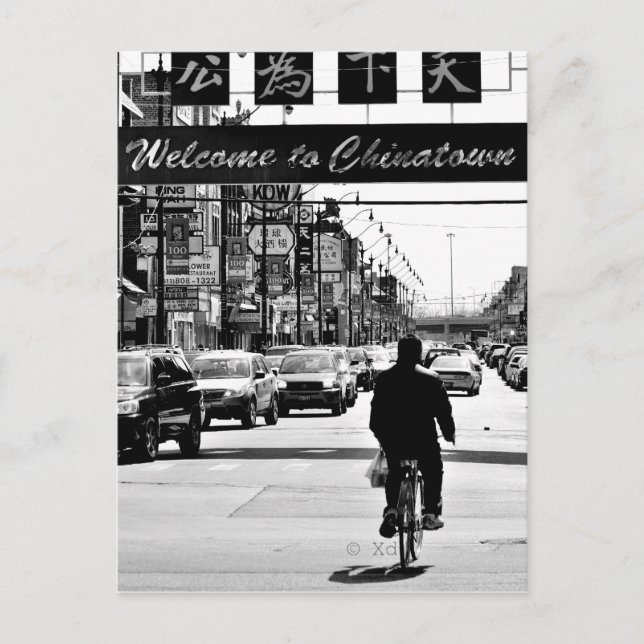 Chicagos Chinatown Postkarte (Vorderseite)