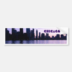 Chicagoskyline-Autoaufkleber Autoaufkleber