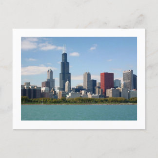 ChicagoSkyline Postkarte