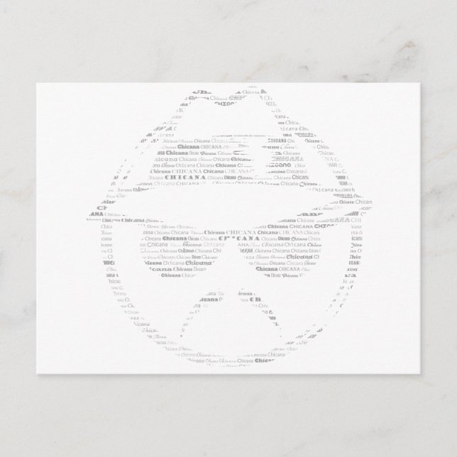 Chicana fährt Low-Text-Low-Text-Fahrer Postkarte (Vorderseite)