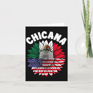 Chicana Mexicaner Stolz Flagge Mexiko Wurzeln Erbe Karte