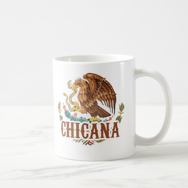 Chicana Mexiko Wappen Tasse (Rechts)