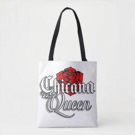 Chicana Queen Rote Rose Einkaufstasche