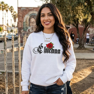 Chicana Rote Rose Sweatshirt