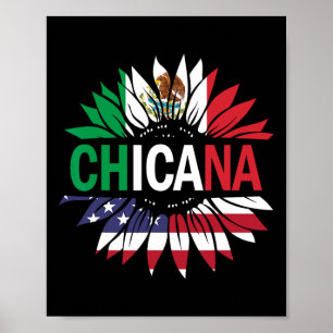 Chicana-Shirt Männer Frauen Kinder Mädchen Jungen Poster