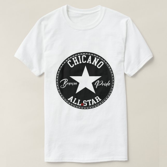 Chicano Alles-Shirt-Shirt "Brown Pride" T-Shirt (Design vorne)