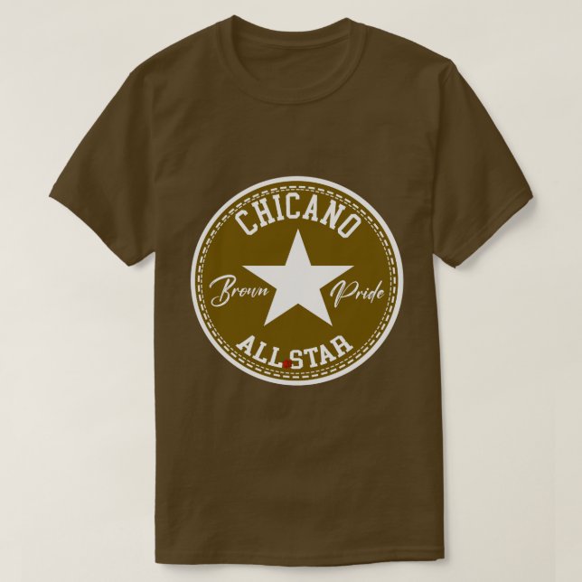 Chicano Alles-Shirt-Shirt "Brown Pride" T-Shirt (Design vorne)