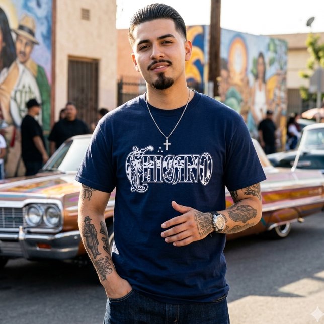 Chicano Bandana Print T - Shirt (Chicano Bandana Print T-Shirt)