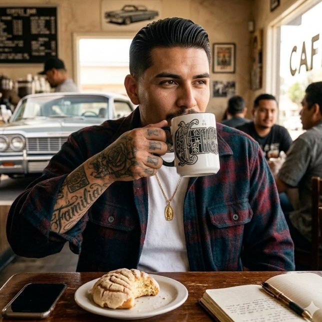 Chicano Bandana Print Tasse (Chicano Bandana print Mug)