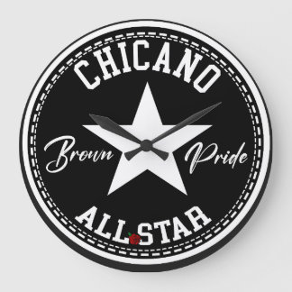 Chicano Brown Pride Wanduhr