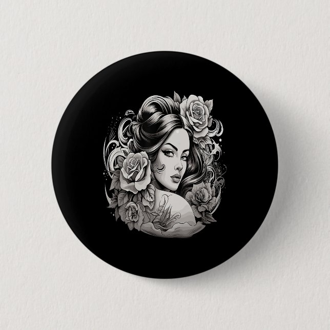 Chicano Chicana La Raza Button (Vorderseite)