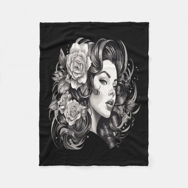 Chicano Chicana La Raza Fleecedecke (Vorderseite)