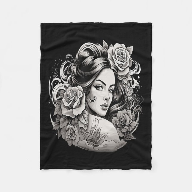 Chicano Chicana La Raza Fleecedecke (Vorderseite)