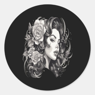 Chicano Chicana La Raza Runder Aufkleber